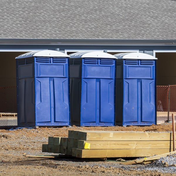 what is the expected delivery and pickup timeframe for the portable toilets in Glendale MO